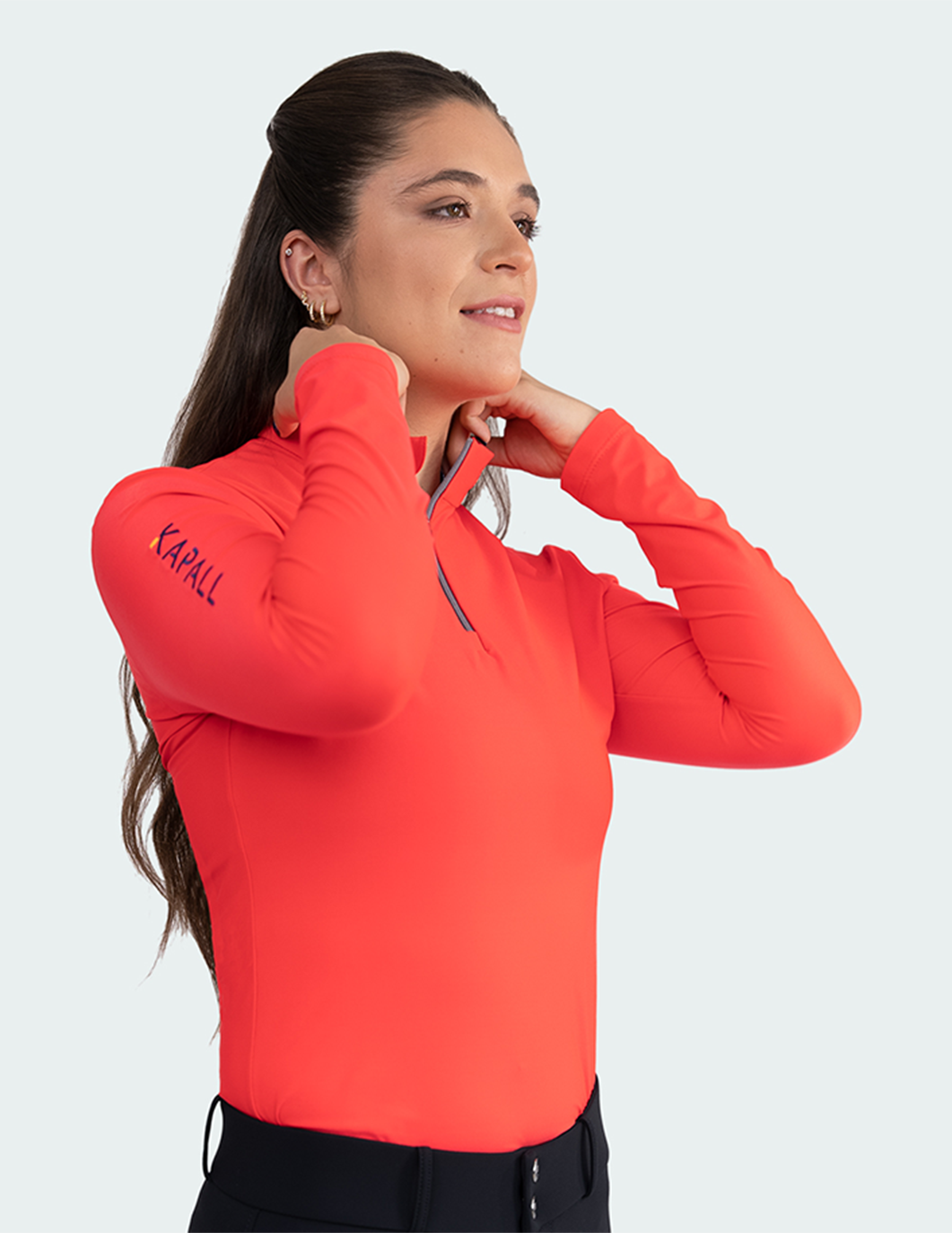 Playera de entrenamiento para mujer con protección solar SPF 30+